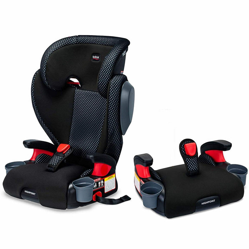 Britax Highpoint 2 Stage Belt Positioning Booster Cool Flow Ventilating Fabric Car Seat