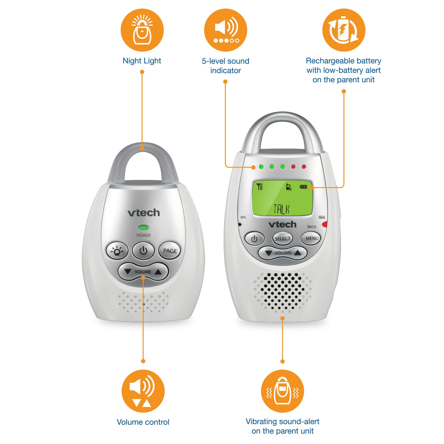 VTech DM221 Audio Baby Monitor