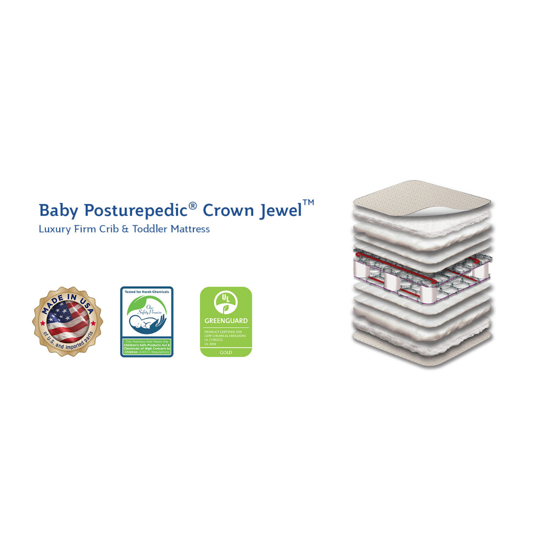 Sealy posturepedic crown hot sale jewel crib mattress